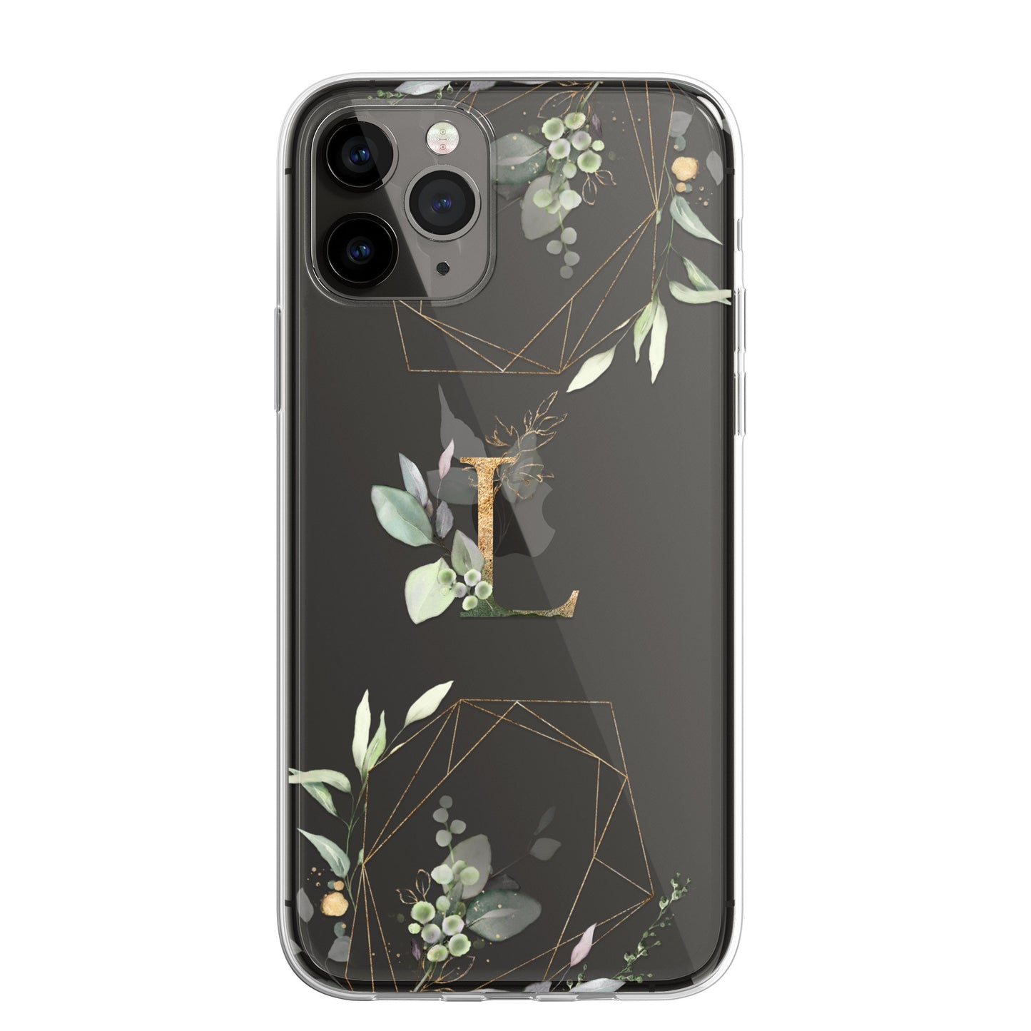 Personalised Floral Botanic Custom CLEAR Cover Case Flower for Samsung S21 S20